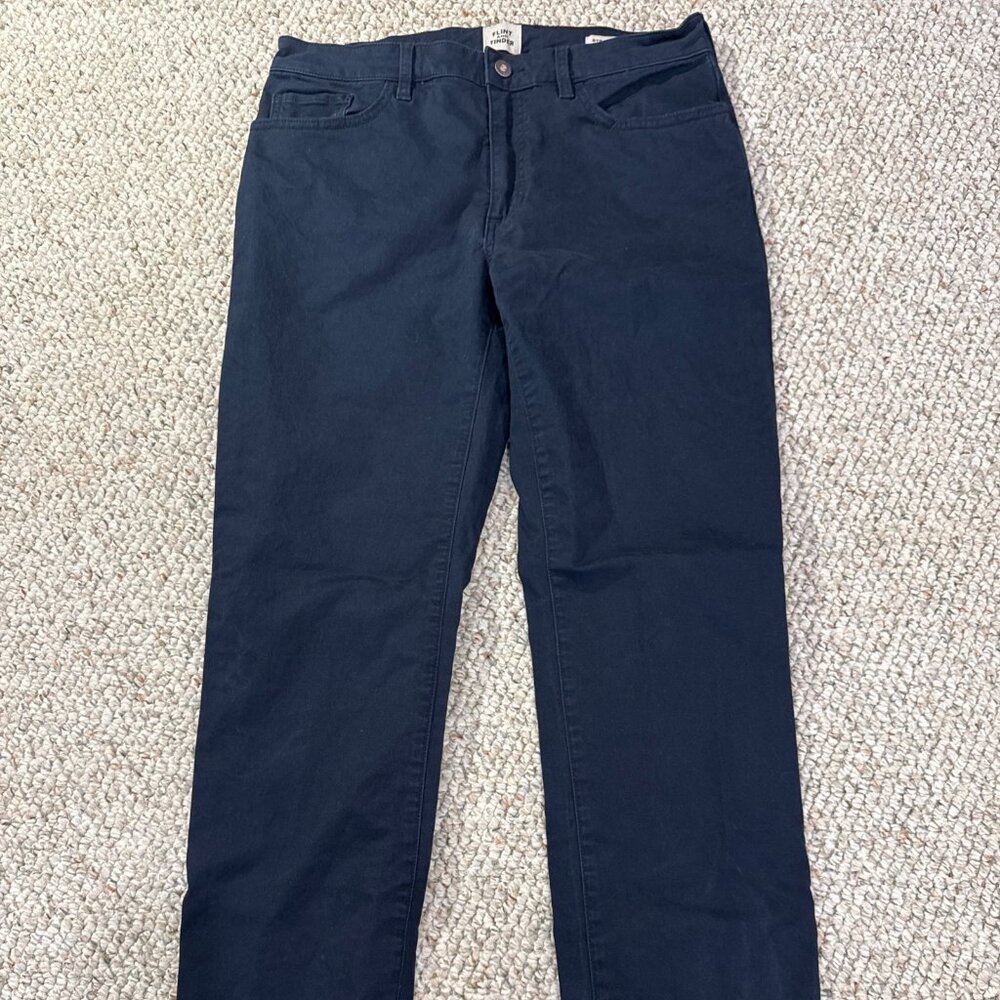 Huckberry Flint And Tinder HB Straight 365 5 Pocket Pant Stretch 32x32 Dark Navy